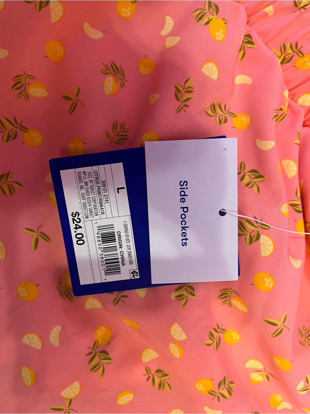 JoyLab Coral Pink Athletic Shorts with Yellow Lemon Print - Picture 6 of 7